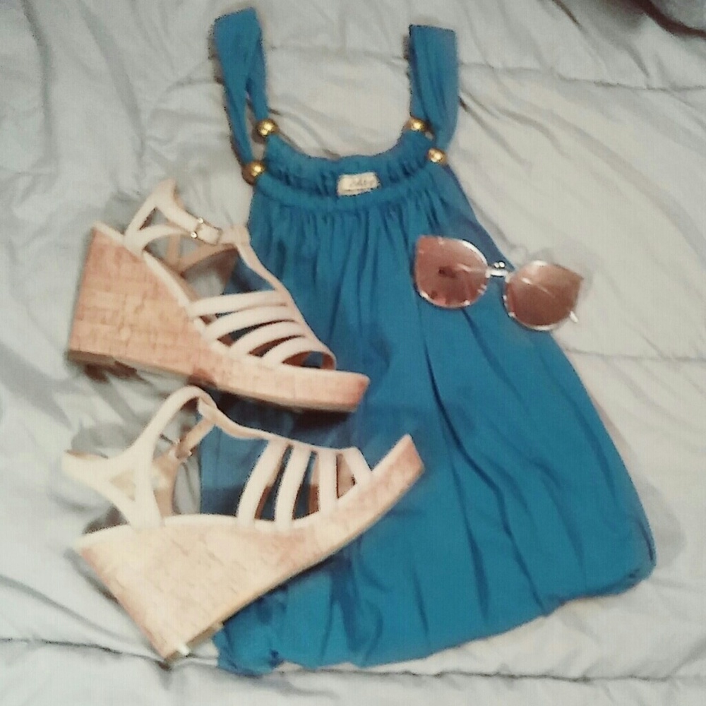 Silky Blue Tank Top